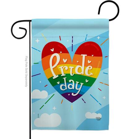CUADRILATERO Support Pride Day 13 x 18.5 in. Double-Sided Decorative Vertical Garden Flags for CU3903944